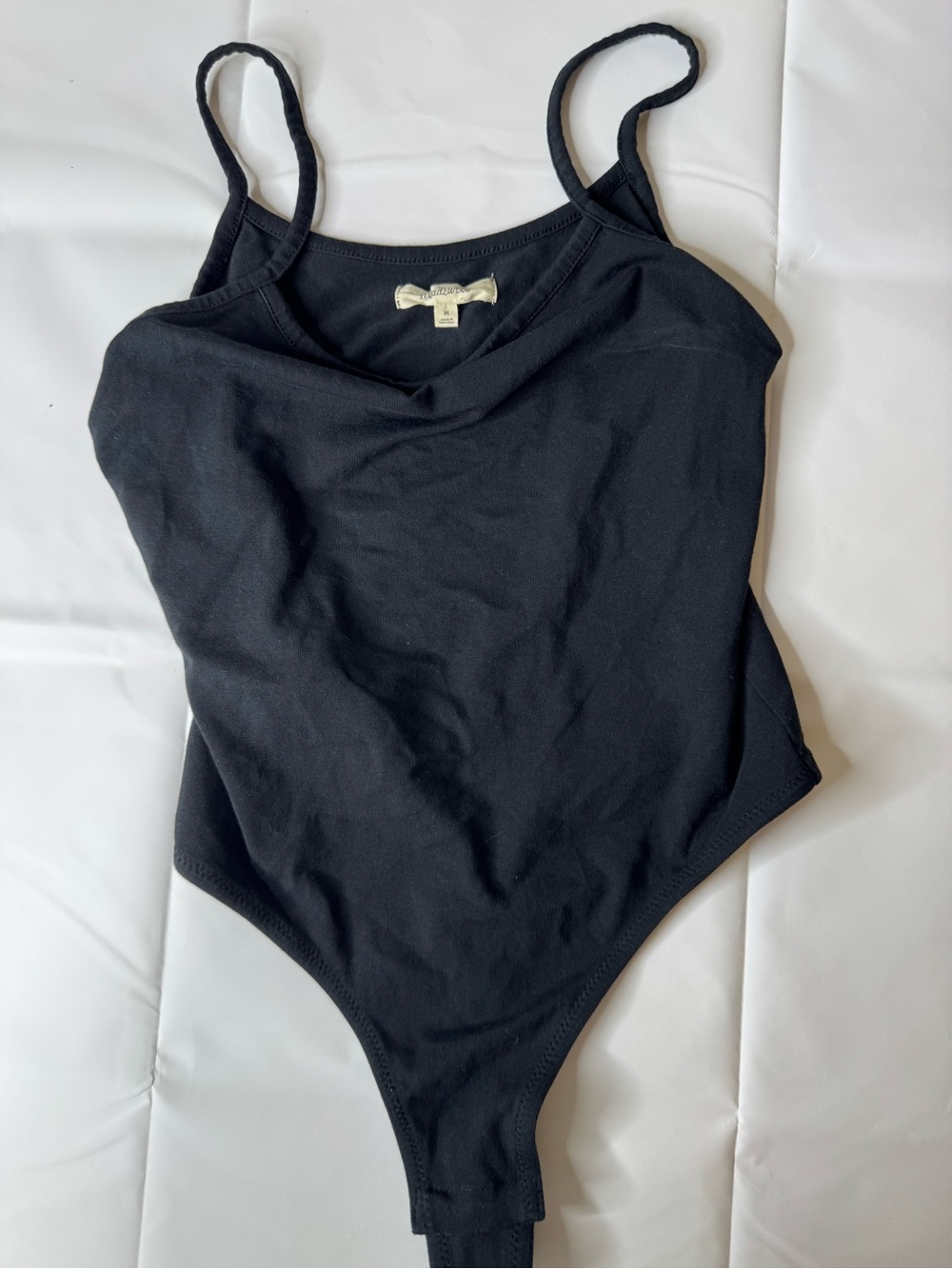 Women's Black One-Piece Bodysuit